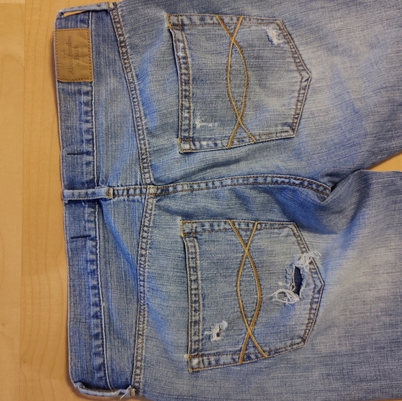 Abercrombie & Fitch distressed button fly jeans size 4/27 - Picture 11 of 14